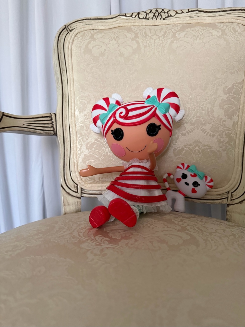Retired Lalaloopsy Full Sz Doll Mint E Stripes Pet Clothes Shoes Complete